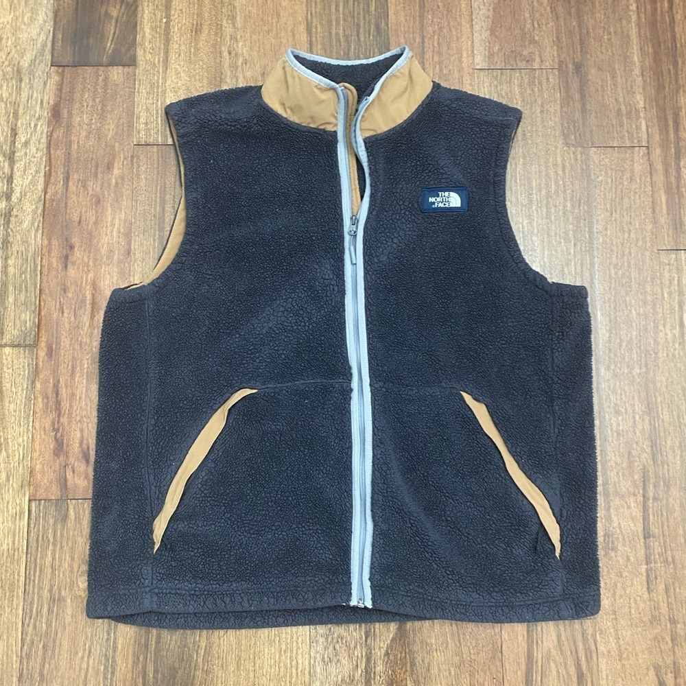 The North Face Men's XXL Campshire Sherpa Fleece Vest Gray